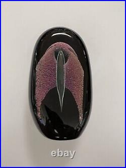 Ron Schuster Studios Art Glass Paperweight. Signed SGS 101 USA