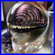 SIGNED-Art-Glass-PAPERWEIGHT-1999-SP-David-Lindsay-gold-purple-blue-bubble-01-wynu