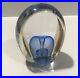 STUNNING-ED-KACHURIK-Blue-Clear-Art-Glass-Sculpture-Paperweight-Signed-1988-01-wvn