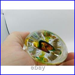 STUNNING Studio Art Glass Paperweight Fablonski Signed LH Figurine