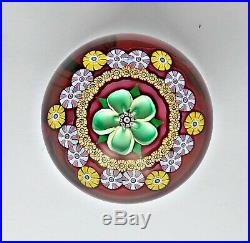 SUPERB Perthshire Millefiori Flower paperweight, limited edition 1982