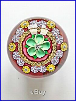 SUPERB Perthshire Millefiori Flower paperweight, limited edition 1982