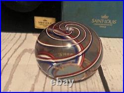 Saint Louis Art Glass Millefiori Crown Paperweight Bicentenaire De La Revolution