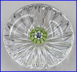 Saint Louis Crystal Millefiori Stars Cut Glass Paperweight