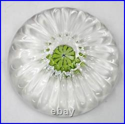 Saint Louis Crystal Millefiori Stars Cut Glass Paperweight