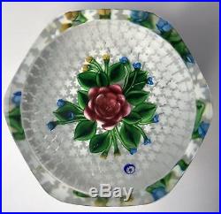 Saint Louis Floral Glass Paperweight 48/150 1997