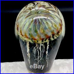 Satavar Jellyfish Paperweight Sculpture Nautical Sea Creature Art Glass Signed