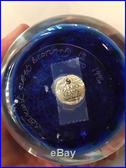 Selkirk Glass Paperweight Signed and Dated
