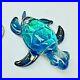 Shimmering-Dichroic-Glass-Sea-Turtle-Pyrex-Paperweight-Sculpture-Hand-Blown-USA-01-in