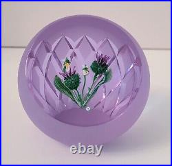 Signed Caithness Highland Posy Alexandrite Art Glass Paperweight 1448