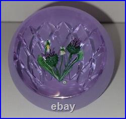 Signed Caithness Highland Posy Alexandrite Art Glass Paperweight 1448