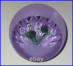 Signed Caithness Highland Posy Alexandrite Art Glass Paperweight 1448