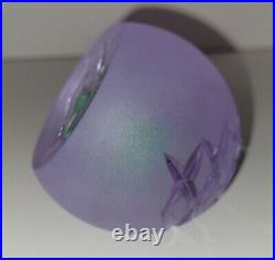 Signed Caithness Highland Posy Alexandrite Art Glass Paperweight 1448