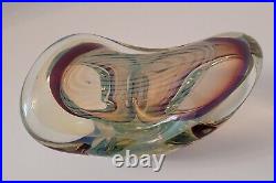 Signed Irving Slotchiver Fumed Art Glass Sculpture 1446