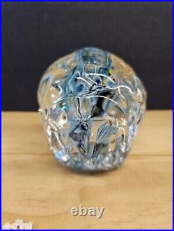 Signed R. Gerrett Spectacular Paperweight/sculpture Glass/ Controlled Bubbles