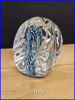 Signed R. Gerrett Spectacular Paperweight/sculpture Glass/ Controlled Bubbles