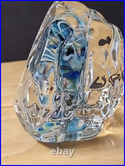 Signed R. Gerrett Spectacular Paperweight/sculpture Glass/ Controlled Bubbles