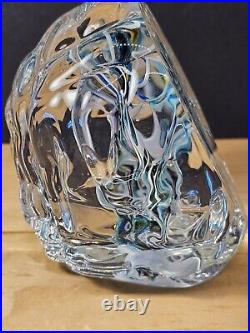 Signed R. Gerrett Spectacular Paperweight/sculpture Glass/ Controlled Bubbles