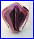 Signed-Sally-Rogers-Studio-Art-Glass-6-Pink-Fossil-Sculpture-Paperweight-1989-01-py