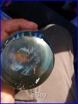 Signed Studio Art Glass Jellyfish Sculpture Paperweight Eickholt