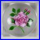 Signed-Victor-Trabucco-Magnum-Paperweight-1986-Pink-Rose-3-25-01-gbf