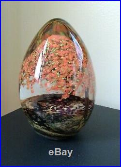 Single Fall Tree, Cathy Richardson Art Glass, Bookend, Paperweight