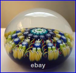 Special Edition Perthshire Glass Shamrock 12 Spoke Radial Millefiori Paperweight