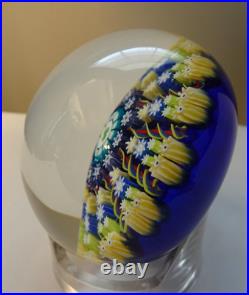 Special Edition Perthshire Glass Shamrock 12 Spoke Radial Millefiori Paperweight