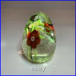 Spectacular 1983 ORIENT & FLUME ART Glass Paperweight Signed Nice