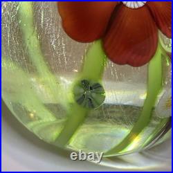 Spectacular 1983 ORIENT & FLUME ART Glass Paperweight Signed Nice