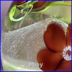 Spectacular 1983 ORIENT & FLUME ART Glass Paperweight Signed Nice
