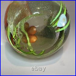 Spectacular 1983 ORIENT & FLUME ART Glass Paperweight Signed Nice