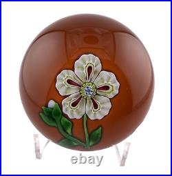 St. Louis 1973 Floral Paperweight Signed/Labeled