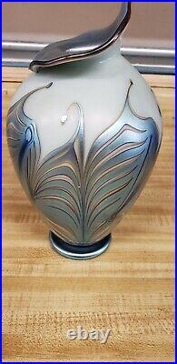 Stava Art Glass Signed & Numbered Jack In The Pulpit vase