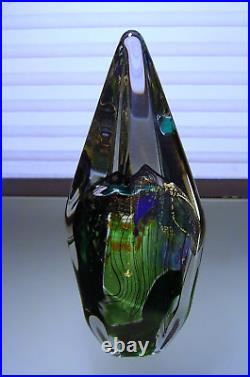 Sterno Glasshouse Signed Numbered Studio WOA Art Glass Paperweight Sculpture