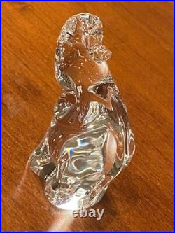 Steuben Crystal Art Glass ELEPHANT Figurine/ Hand Cooler