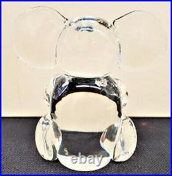 Steuben Signed Glass Crystal Koala Bear Statue Paperweight 5.5 In Orig Box S22