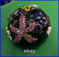 Steven Lundberg Art Glass 2000 STARFISH & BARNACLES Paperweight Signed & Dated