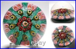 Strathearn Paneled Millefiori Paperweight Large Colorful