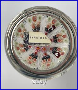 Strathearn Scotland 3 Signed/Dated Limited Edition Glass Paperweight Labeled
