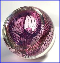 Studio Art Glass Paperweight 1990 Signed Tom Philabaum Tucson AZ