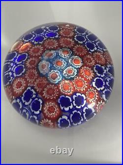 Stunning 4 X 3millifiori Paperweight Artist Signed Venidante Veni Murano