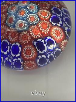 Stunning 4 X 3millifiori Paperweight Artist Signed Venidante Veni Murano