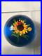 Sunflower-and-Lady-Bug-Ken-Rosenfeld-Paperweight-outstanding-signed-01-jg