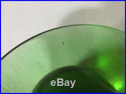 Super Sized Green Art Glass Mushroom Paperweight