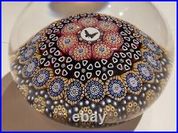 TWIST glass MIKE HUNTER Paperweight. Excellent Millefiori 1/1 Butterfly/Moth