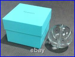 Tiffany & Co. Lead Crystal Basketball Paperweight or Display Piece NWOT