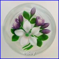 Trabucco Floral Glass Paperweight