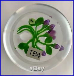 Trabucco Floral Glass Paperweight