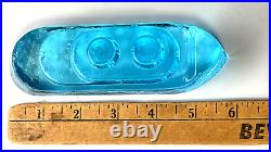 V. Nason Murano Glass Steamship Blue Figurine Paperweight Signed